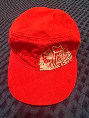 Reebok Chicago Blackhawks Red Cap with Embroidered Logo